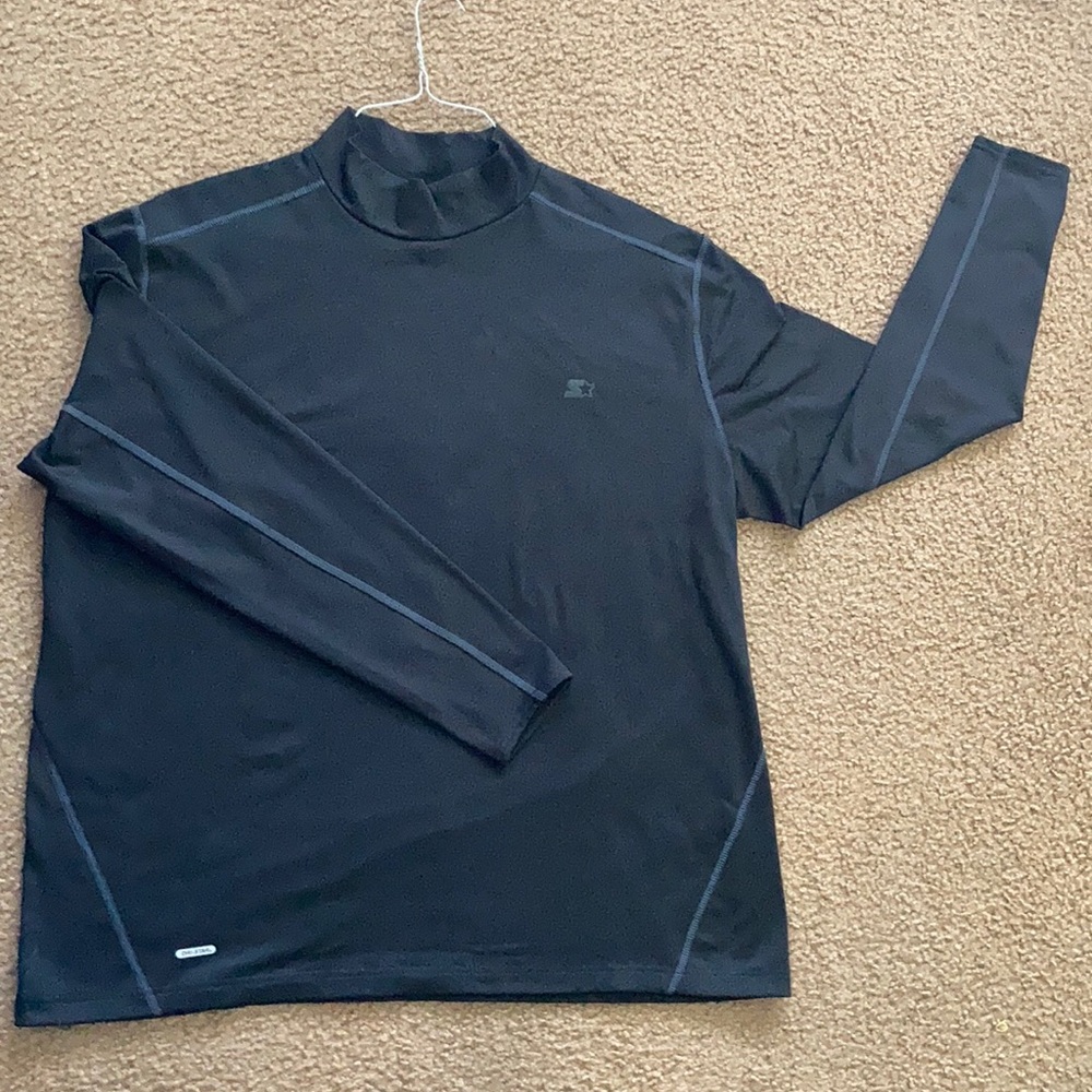 Men Surf Swm Rash Guard Lng Sleeve Flat Stich Blck Thick 3XL (54/56) STARTER NEW